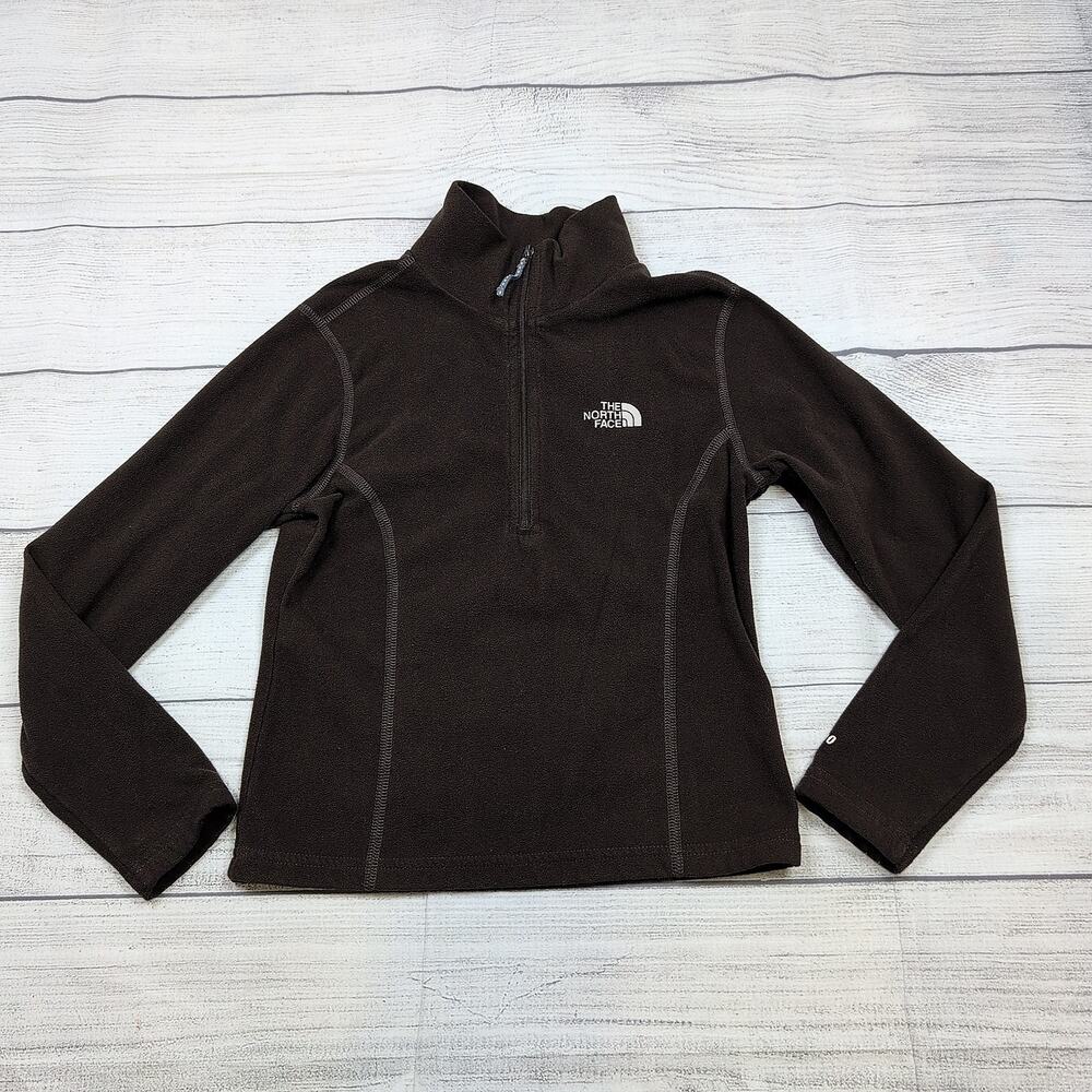 7/8 North Face Brown Fleece Pullover